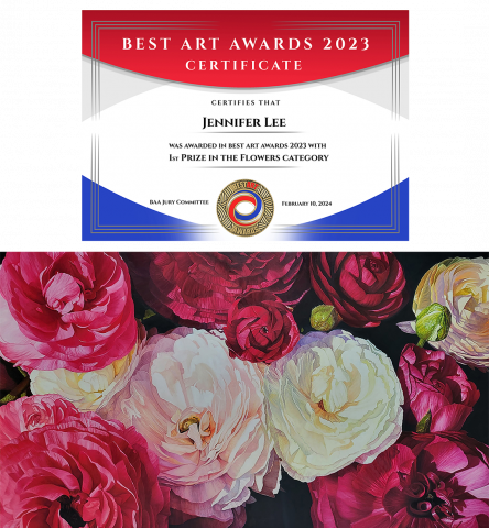 제니퍼 리 ‘Best Art Awards’에서 ‘Flower’ 부문 1등 수상